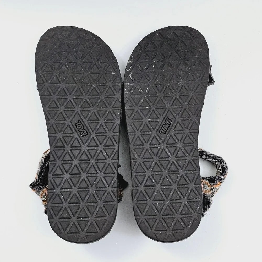Teva Sandals Mens 13 Original Brown Nylon Webbing Hook and Loop Outdoor‎ Shoes